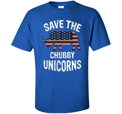 Save the Chubby Unicorns T-Shirt Funny t-shirt Royal