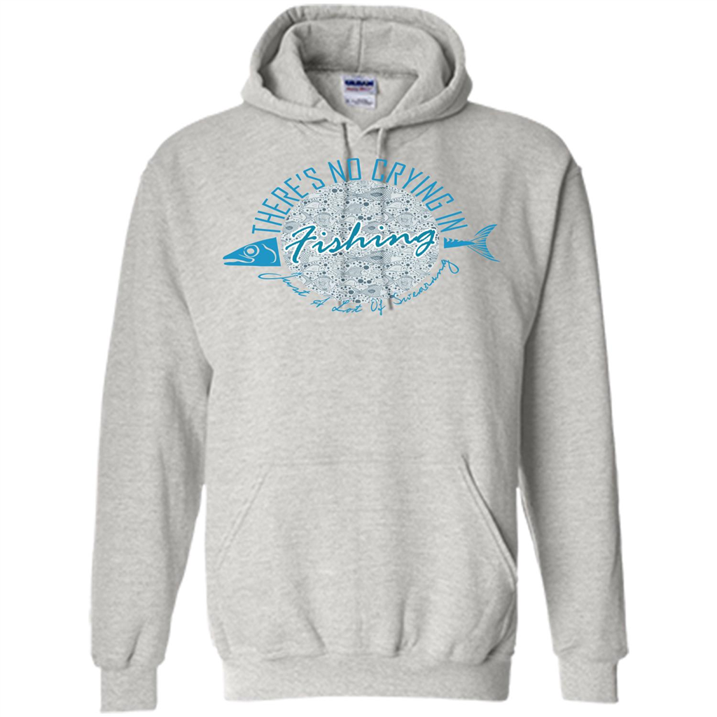 Fishing T-shirt No Crying Fishing Ash