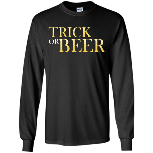 Beer T-shirt Trick Or Beer T-shirt Black