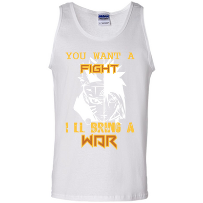 Movie T-shirt You Want A Fight I_Ñéll Bring A War White