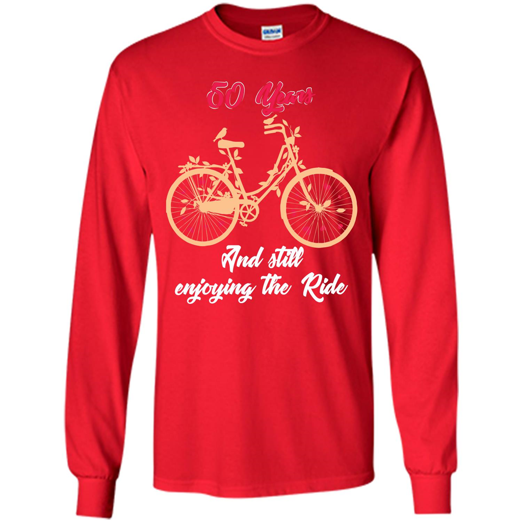 Anniversary T-shirt 50 Years And Still Enjoying The Ride Red
