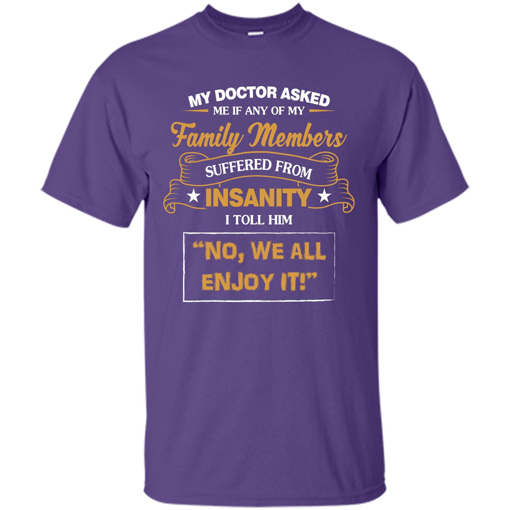 Family T-shirt We All Enjoy It Purple
