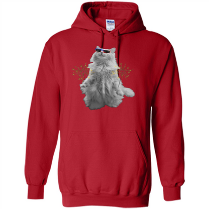 Funny Patriot Cat T-shirt Meowica Red
