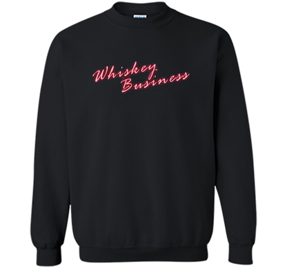 Whiskey Business Drinking 80's T-shirt shirt Black