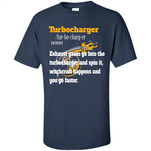 Car Lover T-shirt Turbocharger Exhaust Gases Go Into The Turbocharger