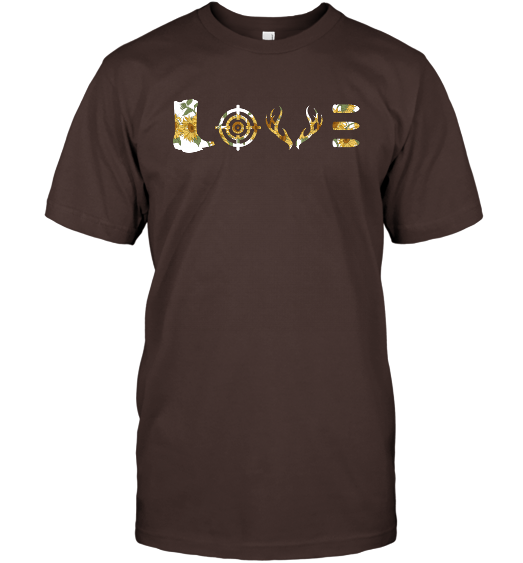 Hunting Girls Sunflower Shirt T-Shirt T-Shirt Dark Chocolate