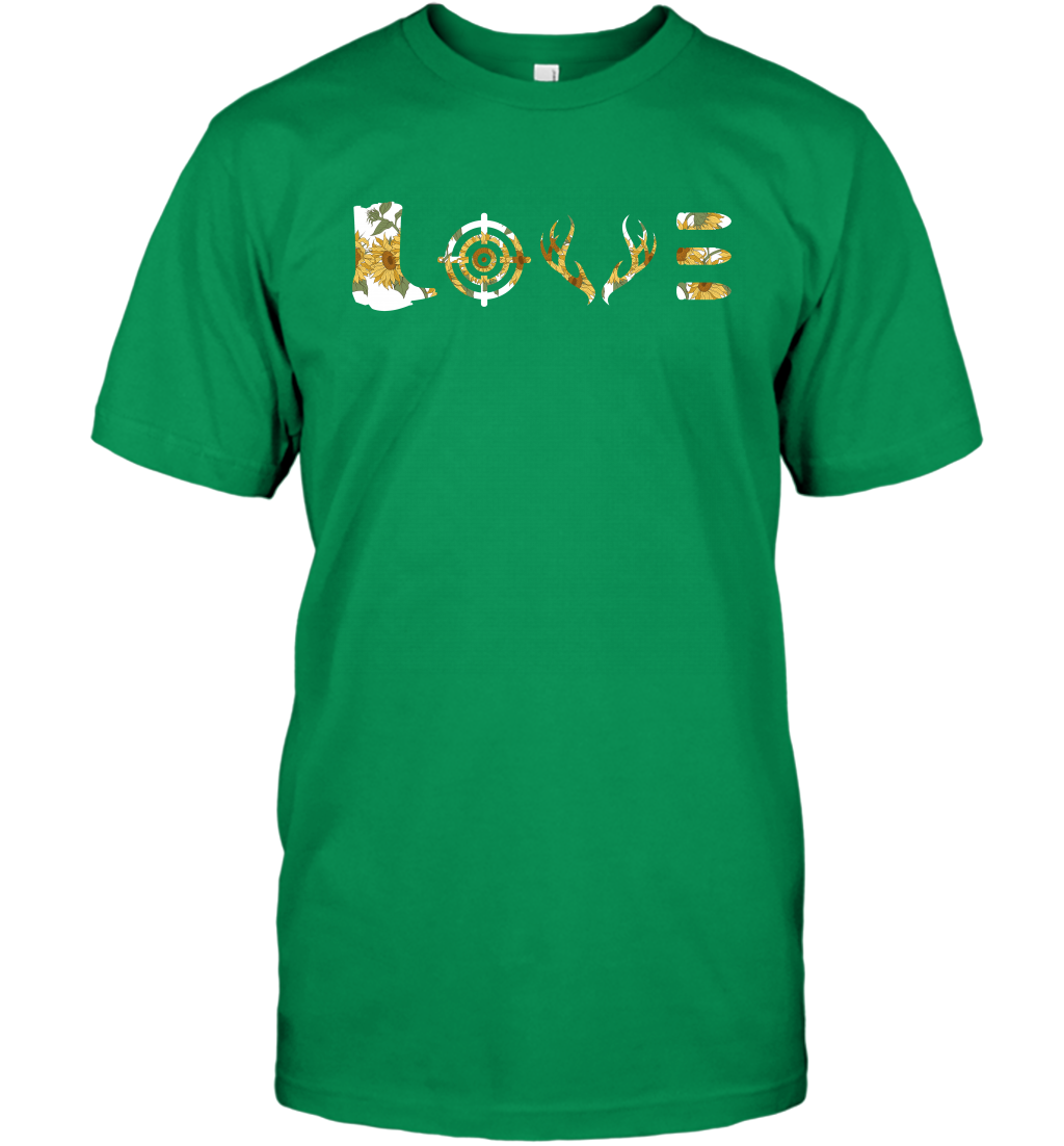 Hunting Girls Sunflower Shirt T-Shirt T-Shirt Irish Green