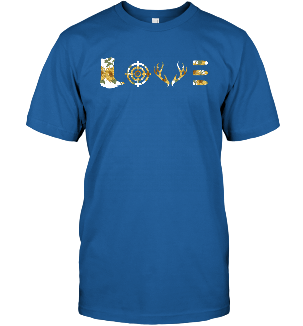 Hunting Girls Sunflower Shirt T-Shirt T-Shirt Royal