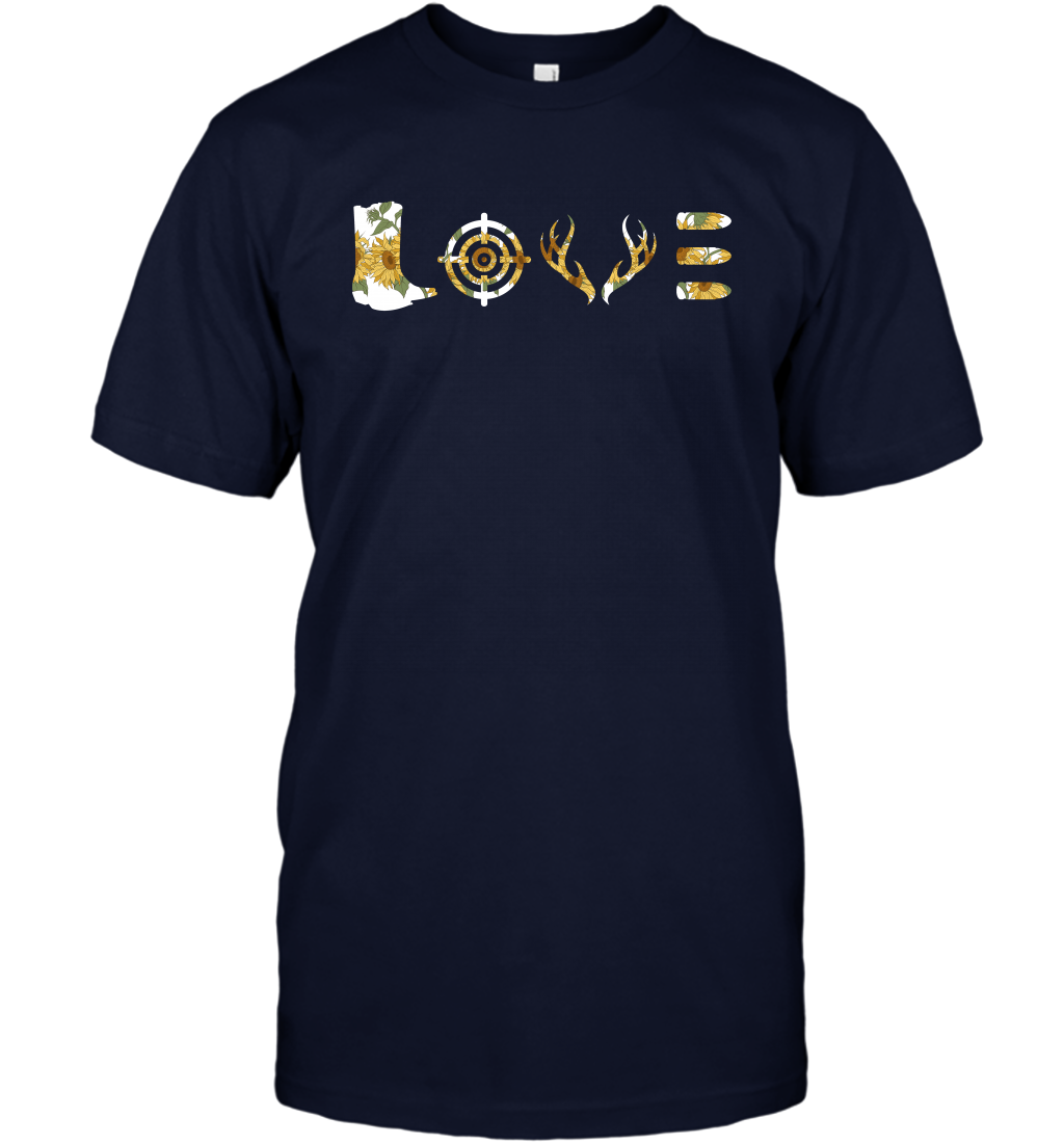 Hunting Girls Sunflower Shirt T-Shirt T-Shirt Navy