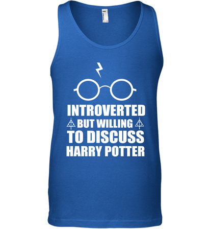 Introverted But Willing To Discuss Harry Potter Tank Top Tank Top Royal