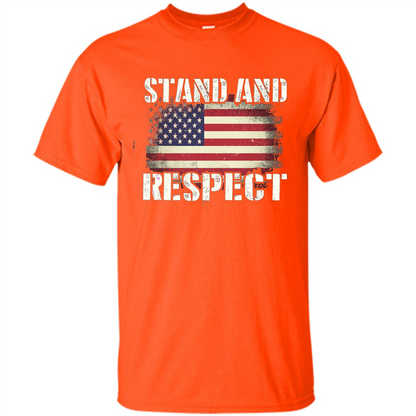 Military T-shirt Stand And Respect