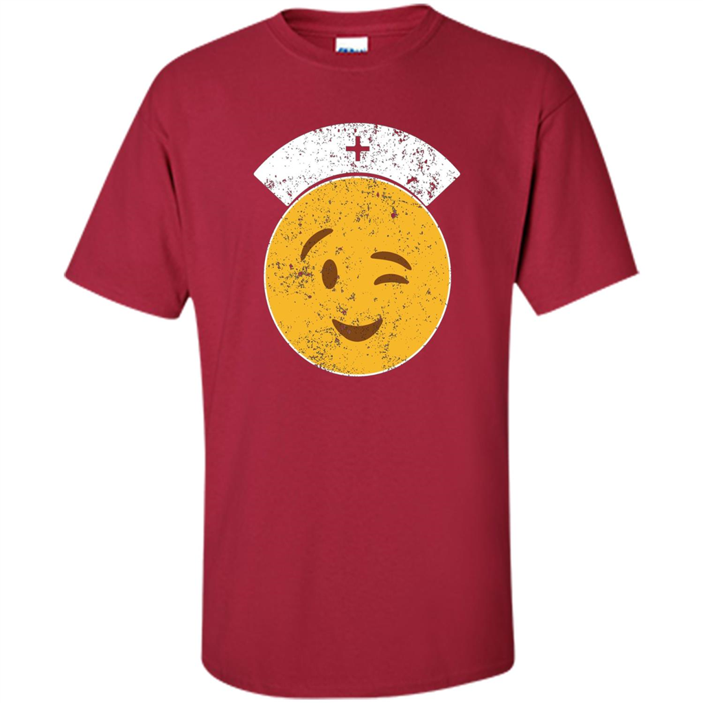Nurse T-shirt Funny Nurse Emoji T-shirt Cardinal