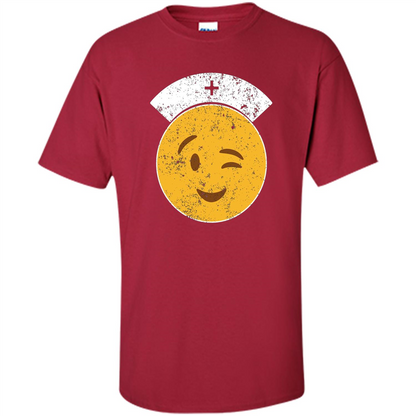 Nurse T-shirt Funny Nurse Emoji T-shirt Cardinal