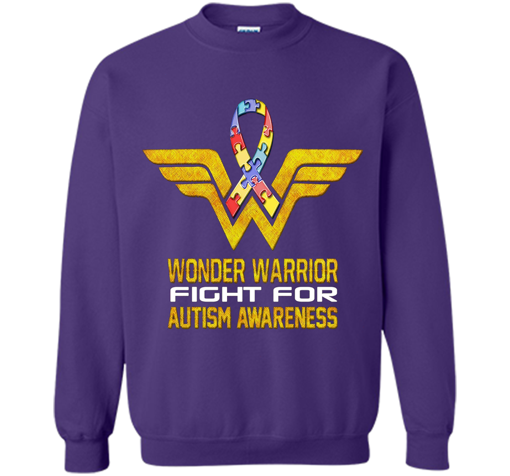 Wonder Warrior Fight For Autism Awareness T-shirt Purple