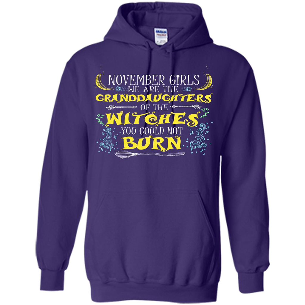 Halloween T-shirt November Girls T-shirt Purple
