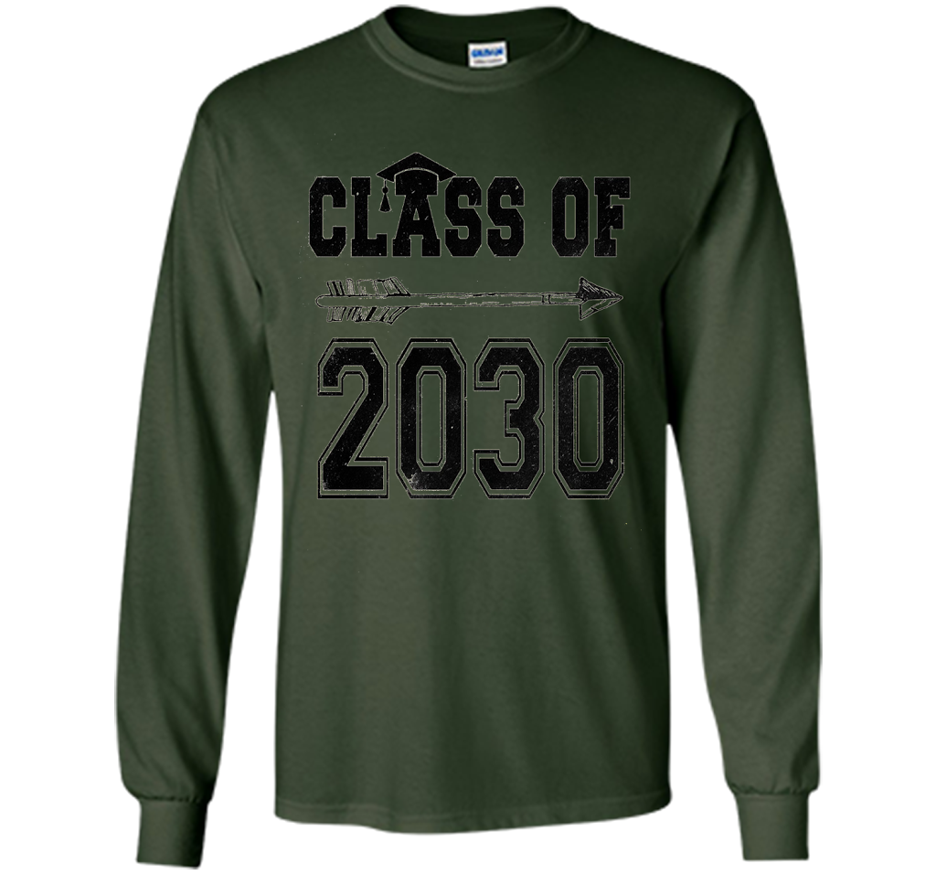Kindergarten T-shirt Class Of 2030 Kindergarten Style T-shirt Forest Green