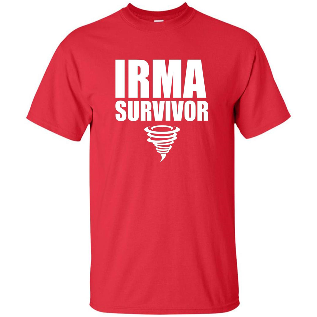 Hurricane Irma Survivor T-shirt Red
