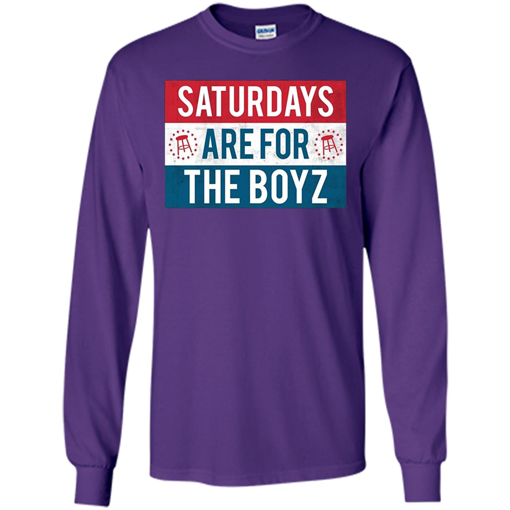 Saturdays Are For The Boyz T-shirt Purple