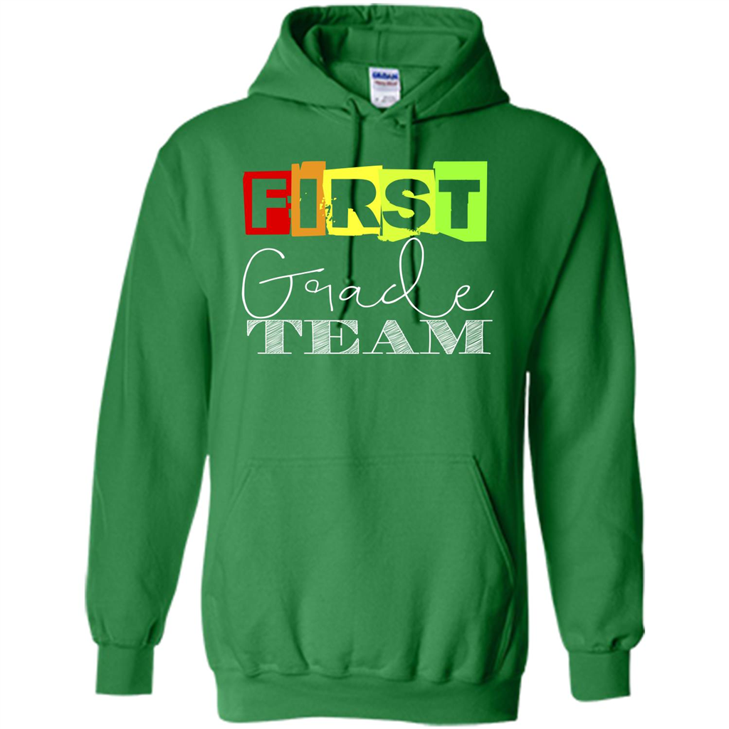 First Grade Team T-shirt School Day T-shirt Irish Green