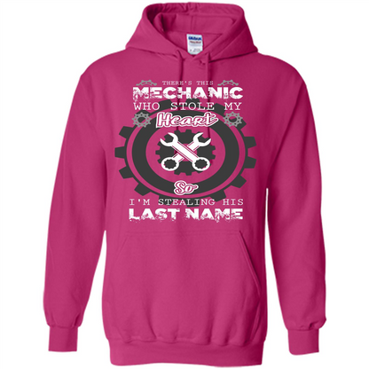 Mechanic T-shirt There's This Mechanic Who Stole My Heart T-shirt