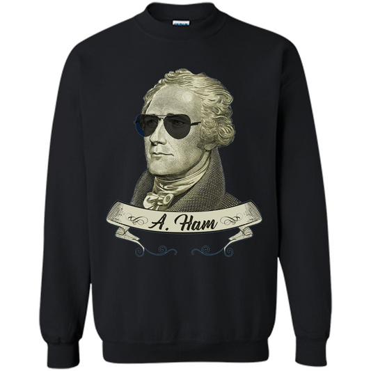 Cool Sunglasses T-shirt Funny Hamilton T-shirt Black