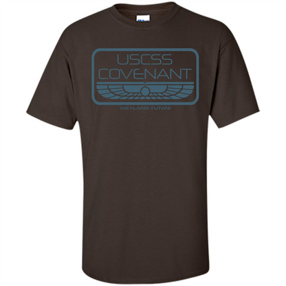 USCSS Covenant - Weyland Yutani T-Shirt Dark Chocolate
