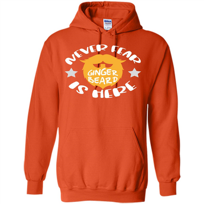 Bearded T-shirt Never Fear Ginger Beard Is Here Orange