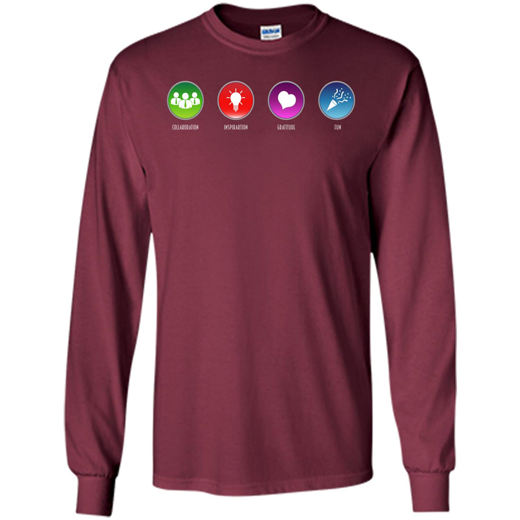 Values Icons T-shirt Maroon