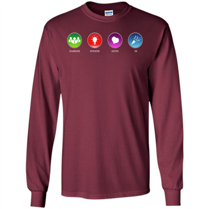 Values Icons T-shirt Maroon
