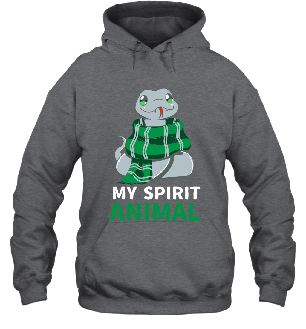 Slytherin - My Spirit Animal Harry Potter Hoodie Hoodie Dark Heather