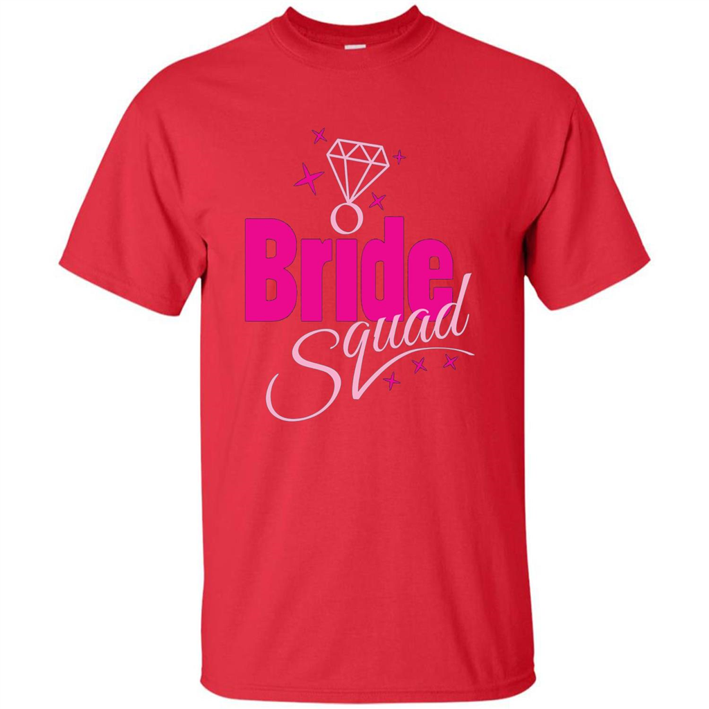 Bride Squad Bachelorette Party T-shirt Red