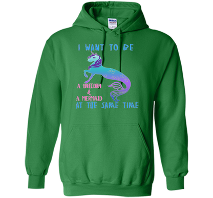 Cute Unicorn Mermaid Mermicorn T-shirt For Girls Irish Green