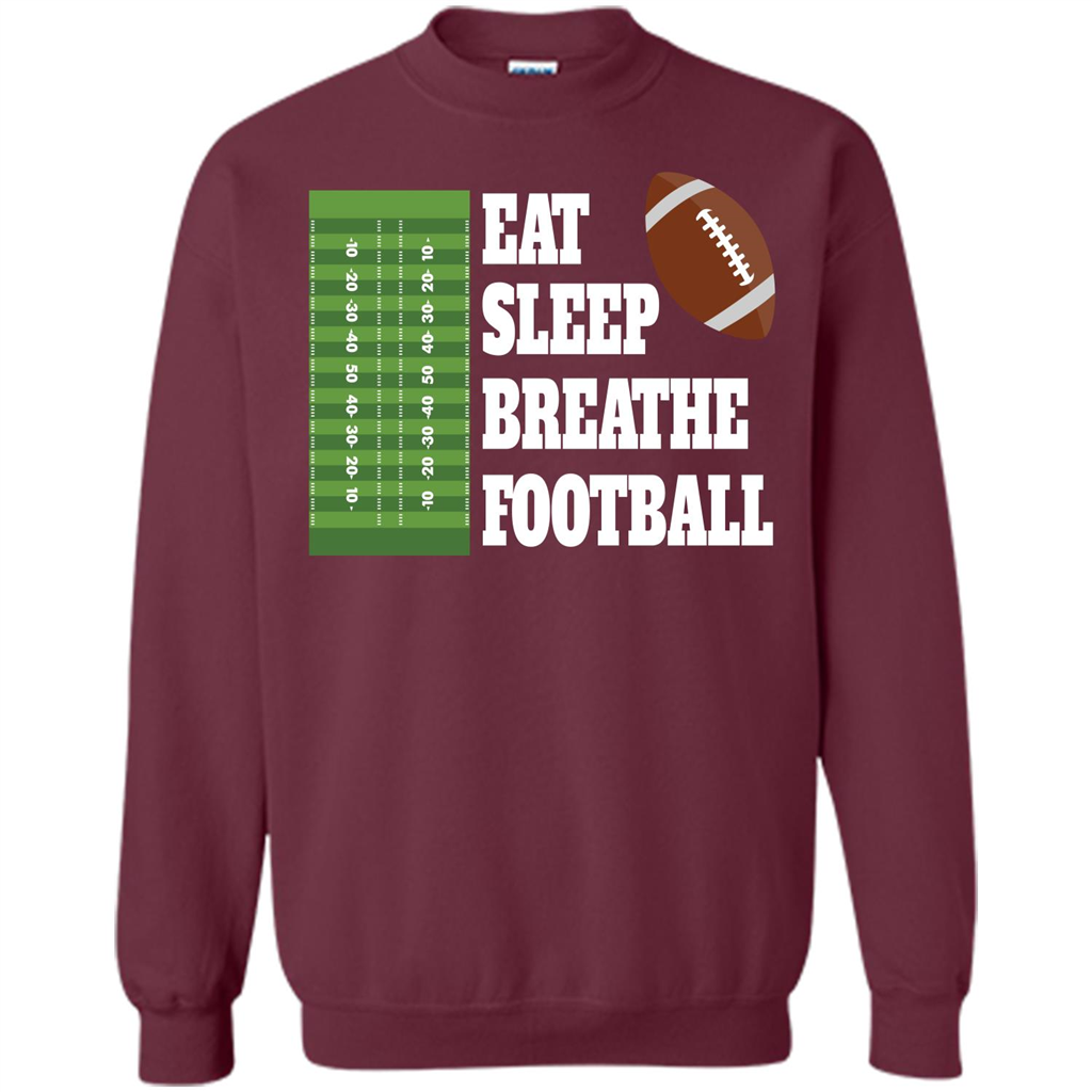 Eat Sleep Breathe Football T-shirt Maroon