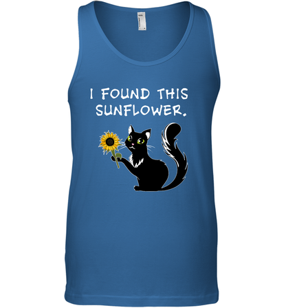 I Found This Sunflower Cat Shirt Tank Top Tank Top Royal