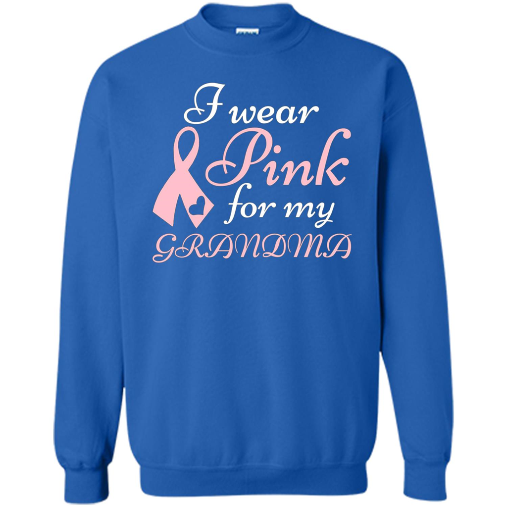 Breast Cancer T-Shirt I Wear Pink For My Grandma Royal
