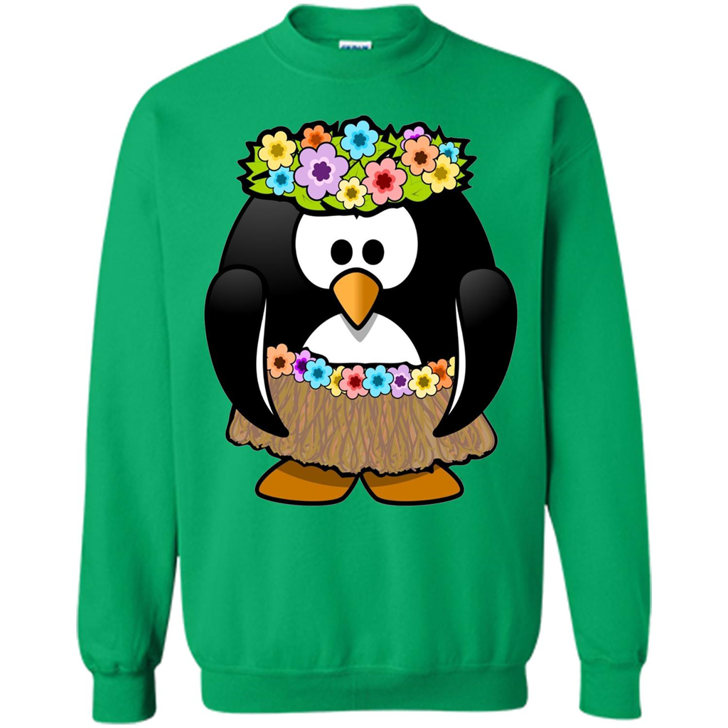 Hawaiian Hula Cartoon Penguin T-shirt