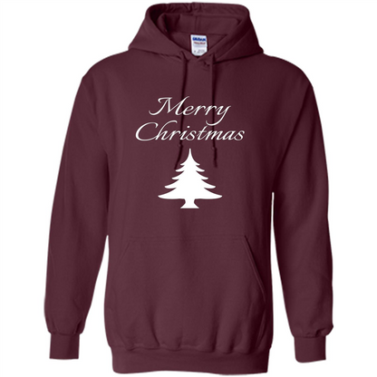 Merry Christmas Xmas Tree T-Shirt Maroon