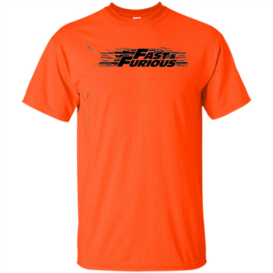 Movie T-shirt Fast And Furious Orange
