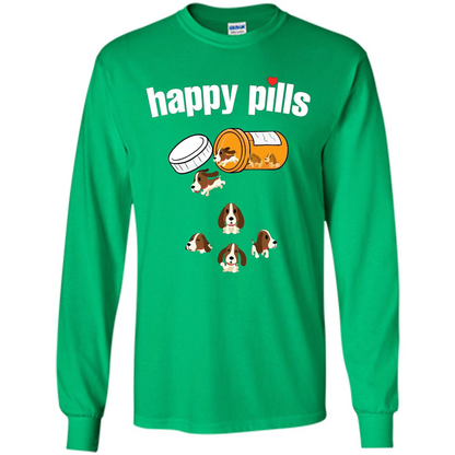 Dog Lover T-shirt Happy Pills T-shirt Irish Green