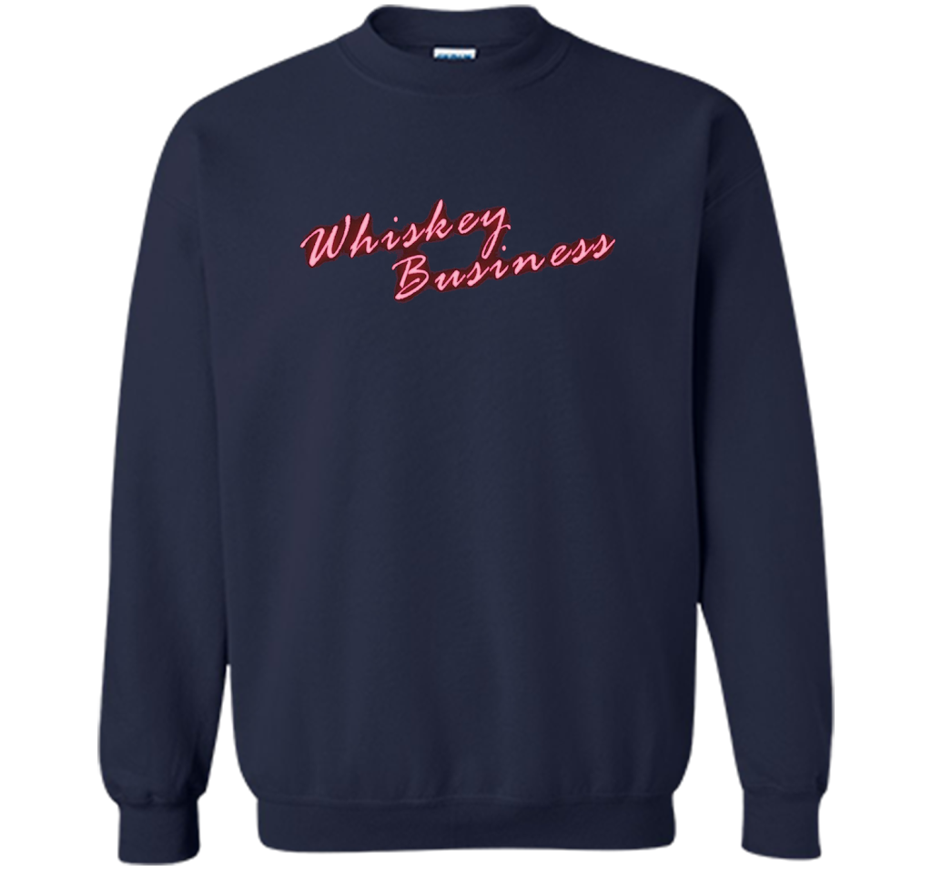 Whiskey Business Drinking 80's T-shirt shirt Navy