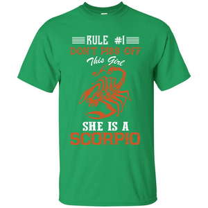 Scorpio T-shirt Rule Dont Piss Off This Girl T-shirt