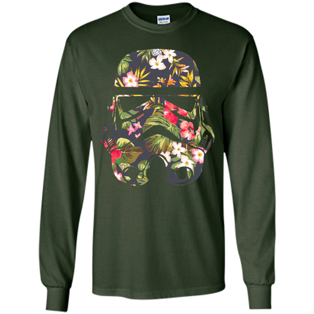 Tropical Stormtrooper Graphic T-Shirt Forest Green