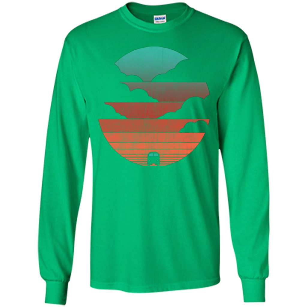 Driving Into The Sunset T-shirt Irish Green