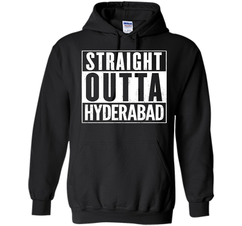 Straight Outta HYDERABAD T-Shirt cool shirt Black
