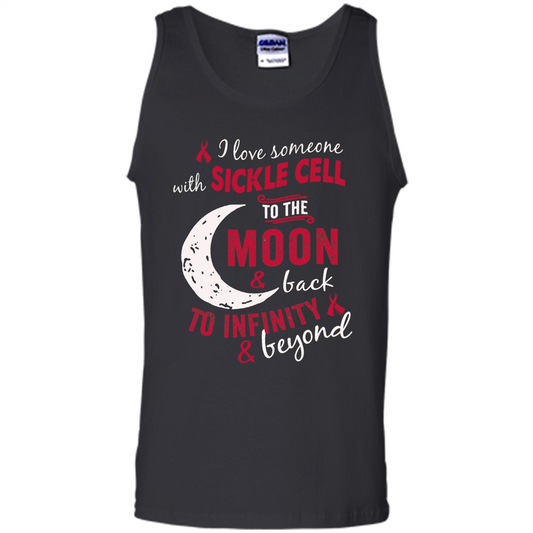 I Love Someone With Sickle Cell To The Moon And Back T-shirt Black