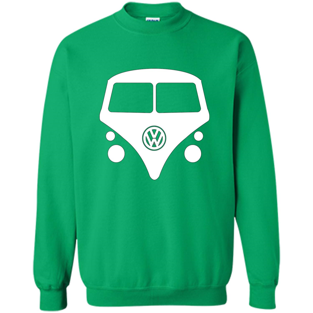 Car Lover T-shirt Split Window Kombi T-shirt Irish Green
