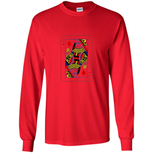 Queen of Diamonds Playing Cards T-shirt