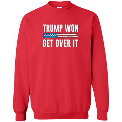 Trump Won - Get Over It T-shirt Red