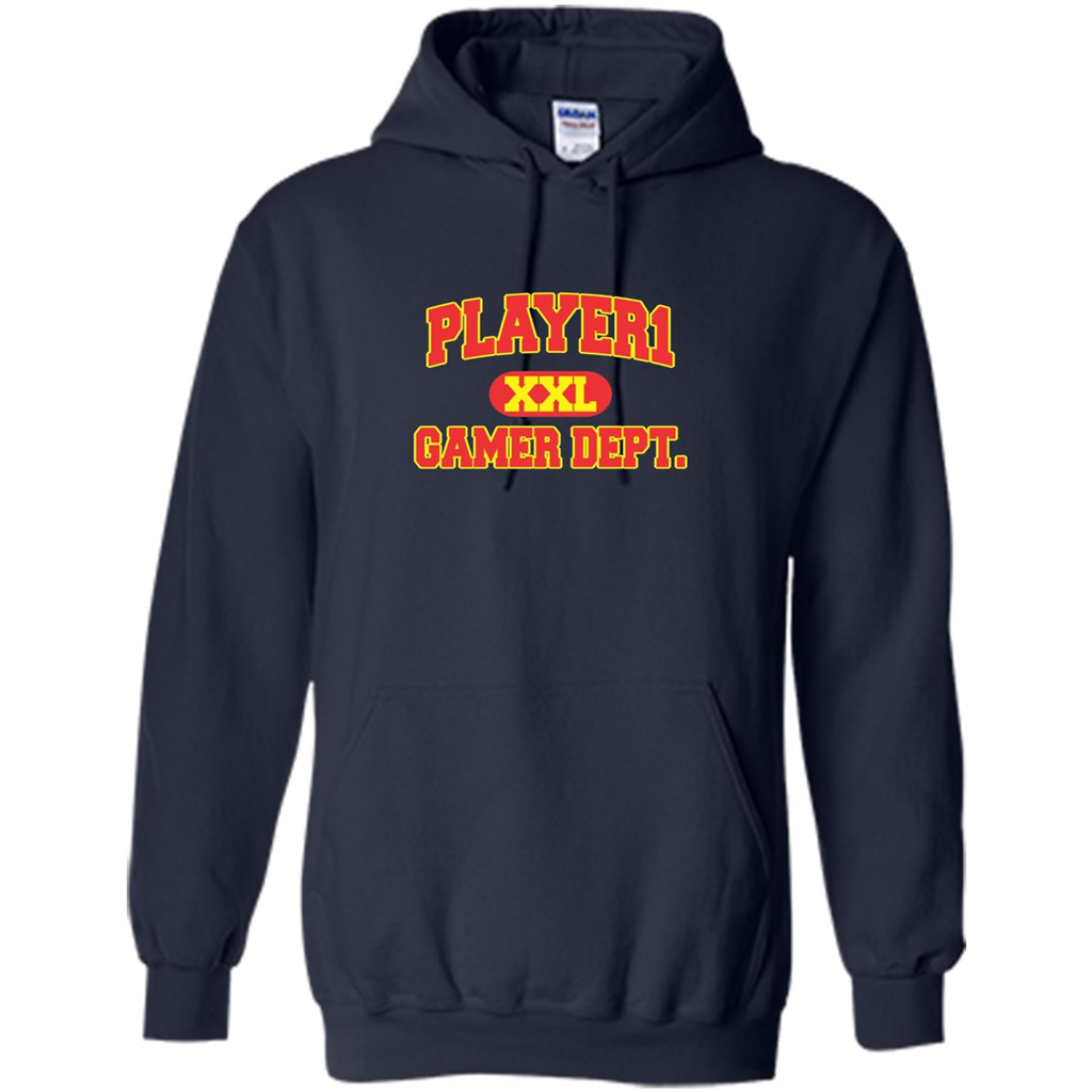 Gamer T-shirt Player 1 XXL Gamer Department Navy