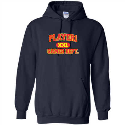 Gamer T-shirt Player 1 XXL Gamer Department Navy